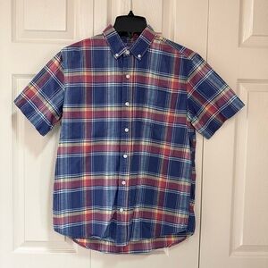 NWOT Men’s GAP Short Sleeve Plaid Button Down Shirt